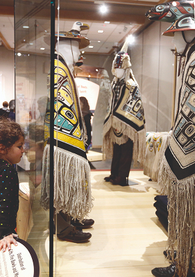Clan regalia displayed in the 2015 Enter the World exhibit