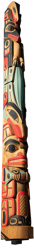 Haida Raven Pole cutout