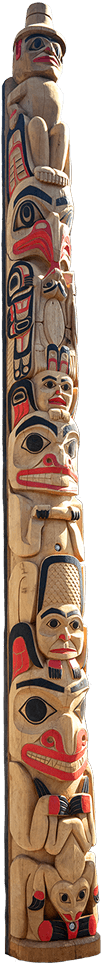 Sukteeneidí Totem Pole cutout