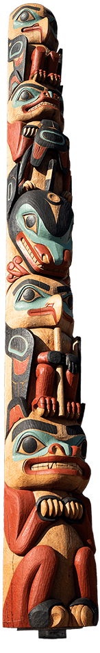Tlingit Eagle Pole cutout