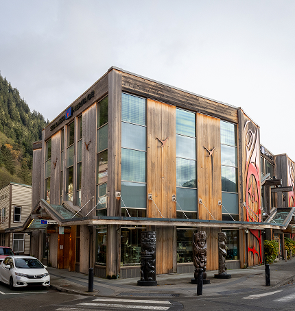 Sealaska Heritage Store and Walter Soboleff Building at Heritage Way in downtown Juneau